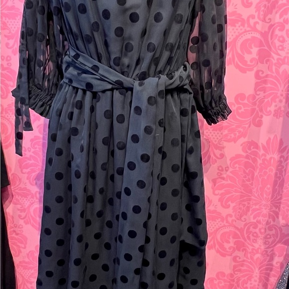 Anouki - Polka Dot Print Midi Length - Dress - Picture 6 of 11